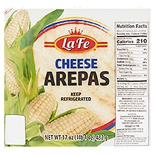 La Fe Cheese Arepas, 17 oz