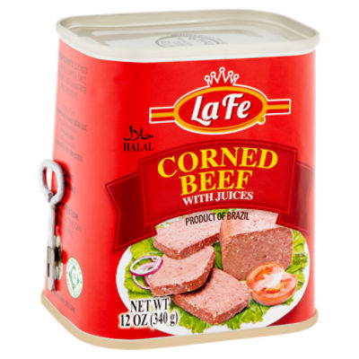 La Fe Corned Beef with Juices, 12 oz