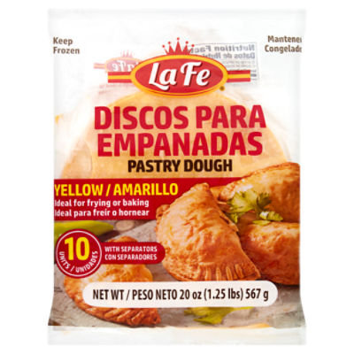 La Fe Yellow Pastry Dough, 10 count, 20 oz, 20 Ounce