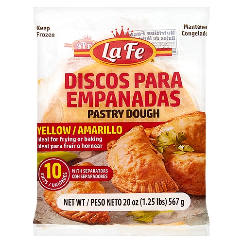 La Fe Yellow Pastry Dough, 10 count, 20 oz
