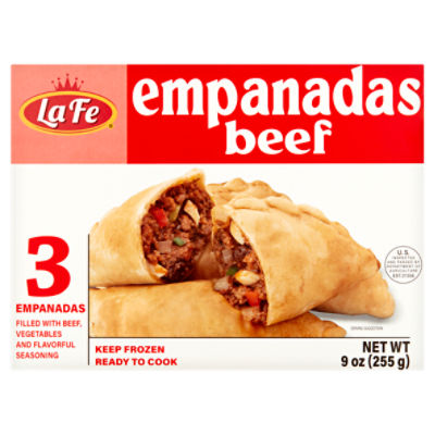 La Fe Beef Empanadas, 3 count, 9 oz