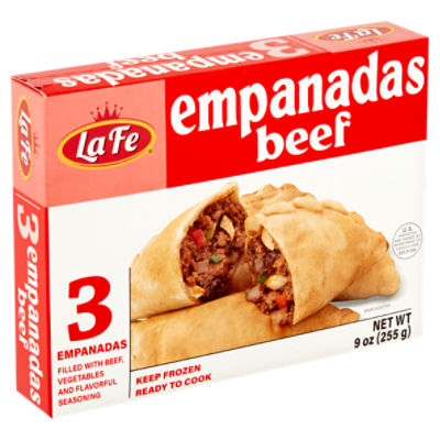 La Fe Beef Empanadas, 3 count, 9 oz