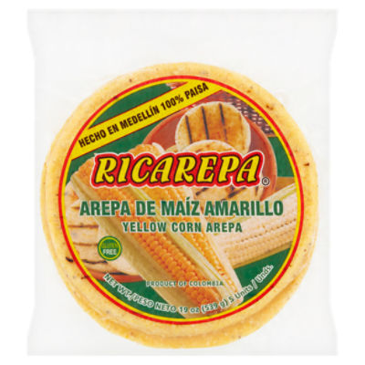Ricarepa Yellow Corn Arepa, 5 count, 19 oz