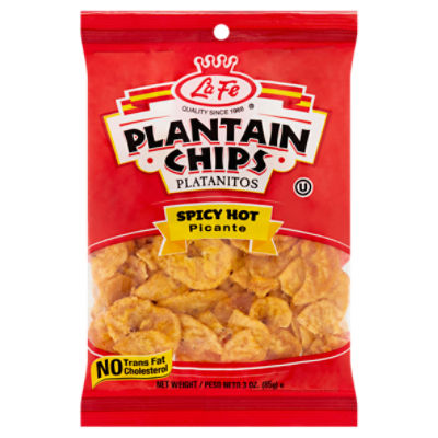 La Fe Spicy Hot Plantain Chips, 3 oz