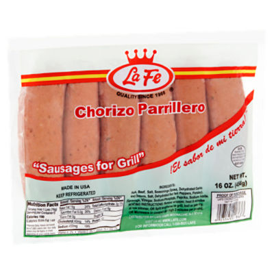 La Fe Chorizo Parrillero, 16 oz