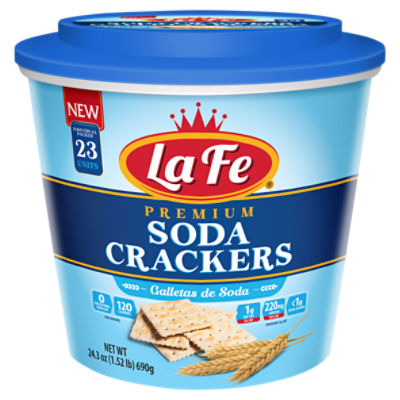 La Fe Premium Soda Crackers, 23 count, 24.3 oz