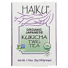 Haiku Organic Japanese Kukicha Twig Tea, 1.13 oz, 16 count
