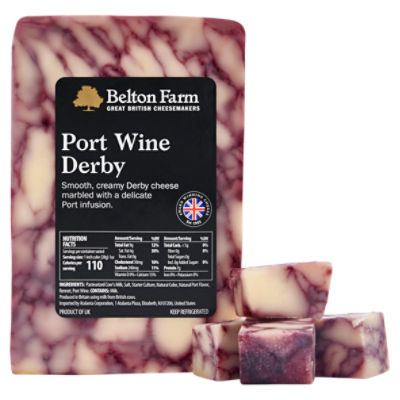 Belton Farm Port Wine Derby Cheese