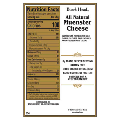 Boar's Head All Natural Muenster Cheese