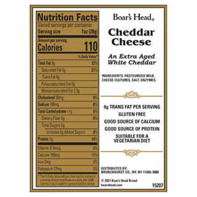 Boar's Head Sharp Wisconsin Cheddar Cheese