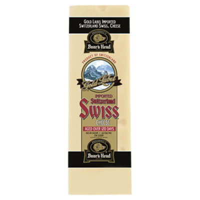 Boar's Head Imported Switzerland Swiss Cheese, Product of Switzerland