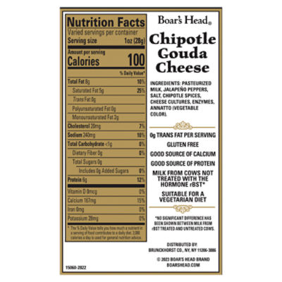Boar's Head Chipotle Gouda Cheese