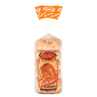 Zeppy's The Works PreSliced Bagels, 6 count, 20 oz Price Rite