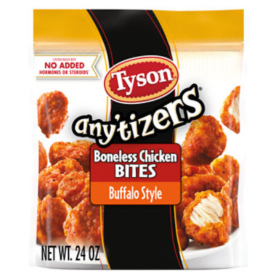 Tyson Any'tizers Buffalo Style Boneless Chicken Bites, 24 oz (Frozen)