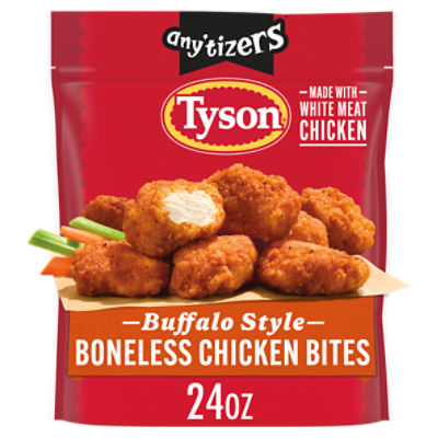 Tyson Any'tizers Buffalo Style Boneless Chicken Bites, 24 oz (Frozen)