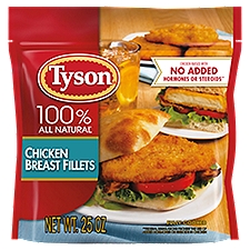 Tyson Fully Cooked Portioned Chicken Breast Fillets, 25 oz. (Frozen), 1.56 Pound