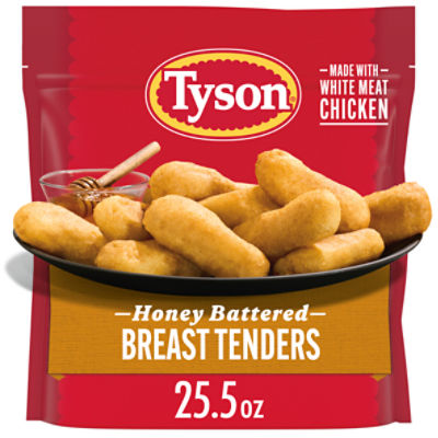 Tyson Fully Cooked Honey Battered Breast Tenders, 25.5 oz. (Frozen), 25.5 Ounce