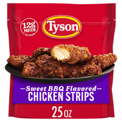 Tyson Frozen Sweet BBQ Flavored Chicken Strips, 25 oz