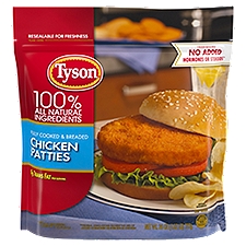 Tyson Fully Cooked & Breaded Chicken, Patties, 26 Ounce