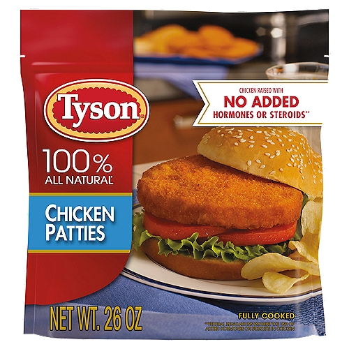Tyson Fully Cooked Chicken Patties, 26 oz. (Frozen)