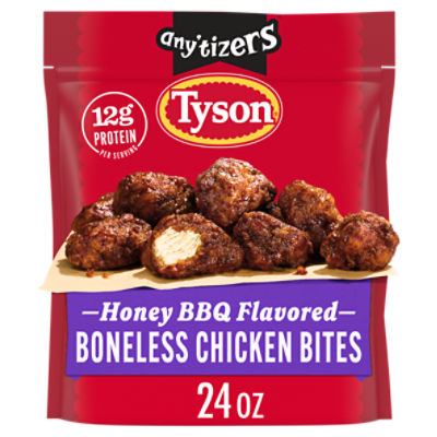 Tyson Any'tizers Honey BBQ Boneless Chicken Bites, 24 oz (Frozen), 24 Ounce