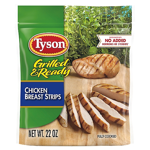 Tyson Grilled & Ready Fully Cooked Grilled Chicken Breast Strips, 22 oz. (Frozen)