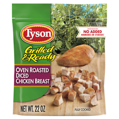 Tyson Grilled & Ready Fully Cooked Oven Roasted Diced Chicken Breast, 22 oz. (Frozen)