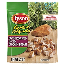 Tyson Grilled & Ready Fully Cooked Oven Roasted Diced Chicken Breast, 22 oz. (Frozen), 22 Ounce