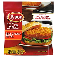 Tyson Fully Cooked Spicy Chicken Patties, 26 oz. (Frozen)