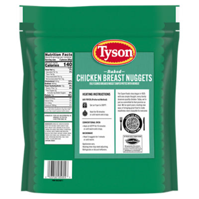 Tyson Frozen  Baked Chicken Breast Nuggets, 25 oz
