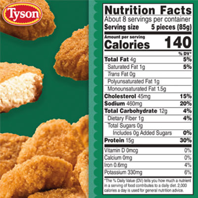 Tyson Frozen  Baked Chicken Breast Nuggets, 25 oz