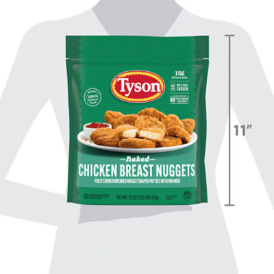 Tyson Frozen  Baked Chicken Breast Nuggets, 25 oz