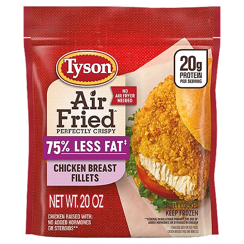 Tyson Air Fried Perfectly Crispy Chicken Breast Fillets, 20 oz. (Frozen)
