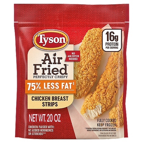 Tyson Air Fried Perfectly Crispy Chicken Breast Strips, 20 oz. (Frozen)