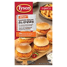 Tyson® Spicy Chicken Breast Sliders, 20.8 Oz, 8 Count, (Frozen)
