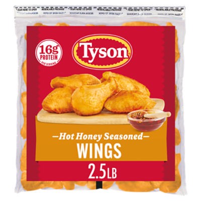 Tyson Hot Honey Frozen Chicken Wings, 2.5 lb