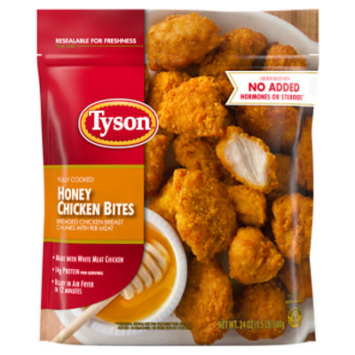 Tyson Honey Chicken Bites Fully Cooked Breaded, 24 oz. Bag (Frozen)