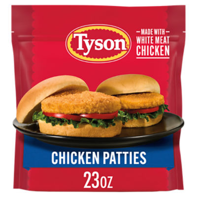 Tyson Frozen Chicken Patties, 23 oz