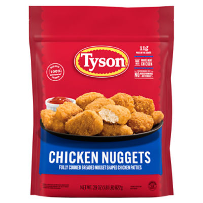 Tyson Fully Cooked Chicken Nuggets, 29 oz. (Frozen)