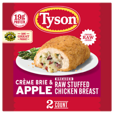 Tyson Frozen Stuffed Chicken Breasts Creme Brie Apple, 2 Count
