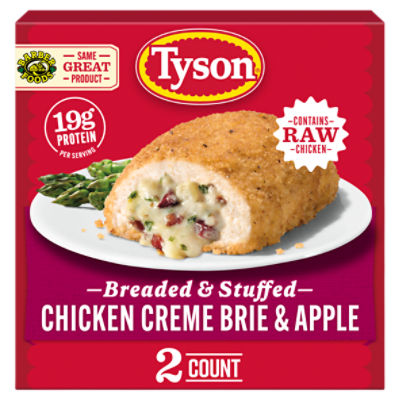 Tyson Frozen Stuffed Chicken Breasts Creme Brie Apple, 2 Count