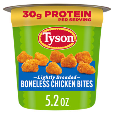 Tyson Lightly Breaded Boneless Chicken Bites, 5.2 oz