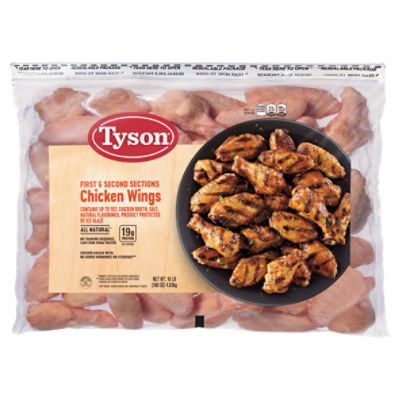 Great Value All Natural Chicken Wing Sections, 4 lb (Frozen)