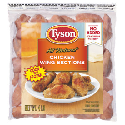 Tyson Chicken Wing Sections, 4 lb. (Frozen), 64 Ounce