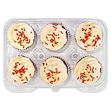6 Pack Red Velvet Cupcakes