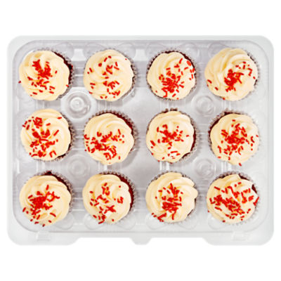 12 Pack Red Velvet Cupcakes, 20 Ounce