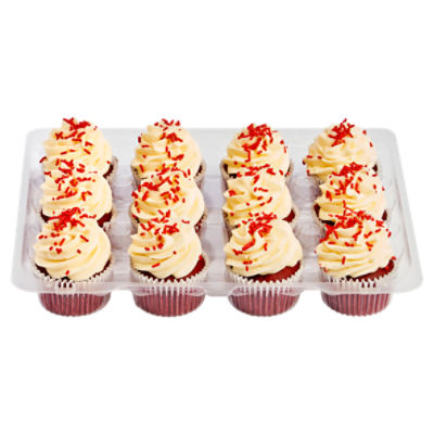 Store Decorated Red Velvet Cupcakes, 12 Count, 20 oz