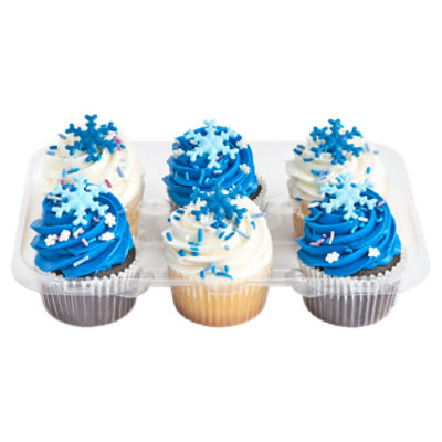 6 Pack Holiday Cupcakes