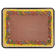 1/2 Sheet Chocolate Layer with Chocolate Icing, 72 Ounce