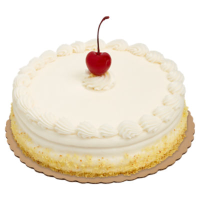 Single Layer Yellow Cake With Vanilla Icing